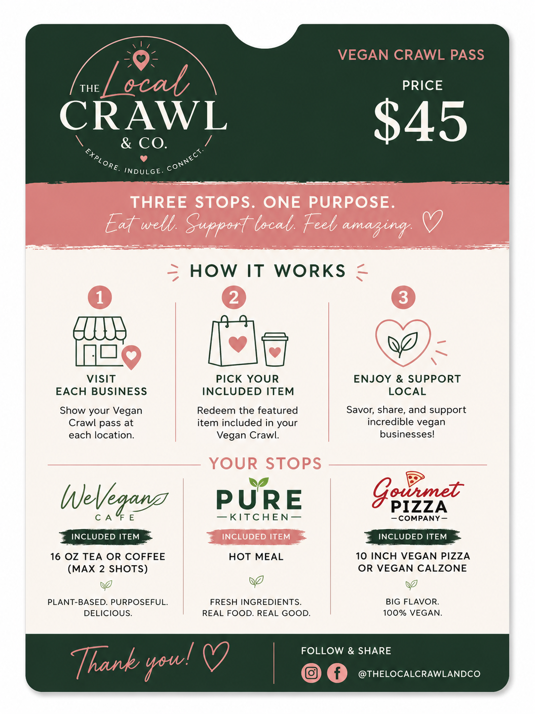South Tampa Vegan Crawl Pass